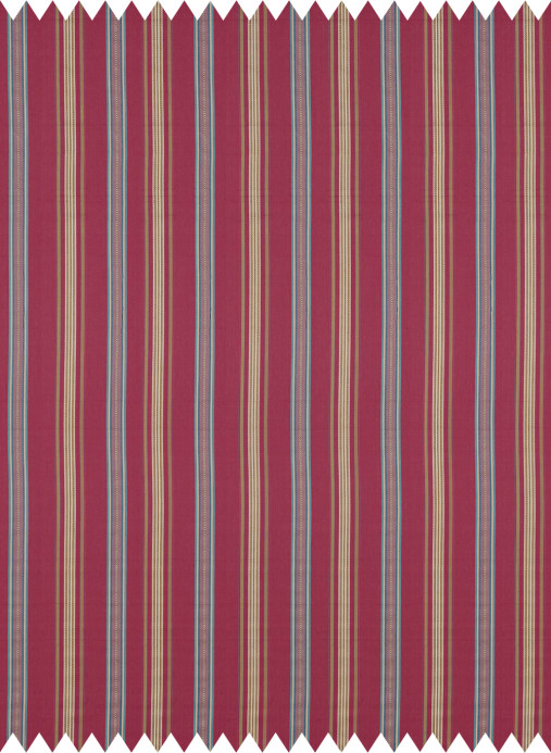 Sanderson Stoff Valley Stripe - Mulberry/ Blue