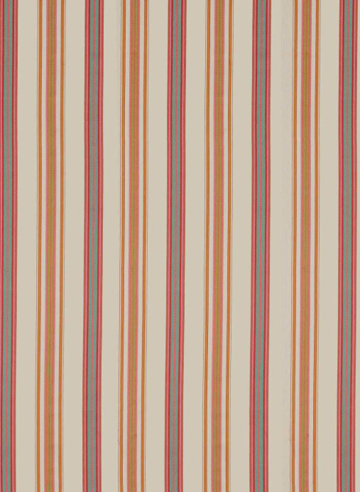 Sanderson Stoff Valley Stripe - Rowan Berry/ Cream