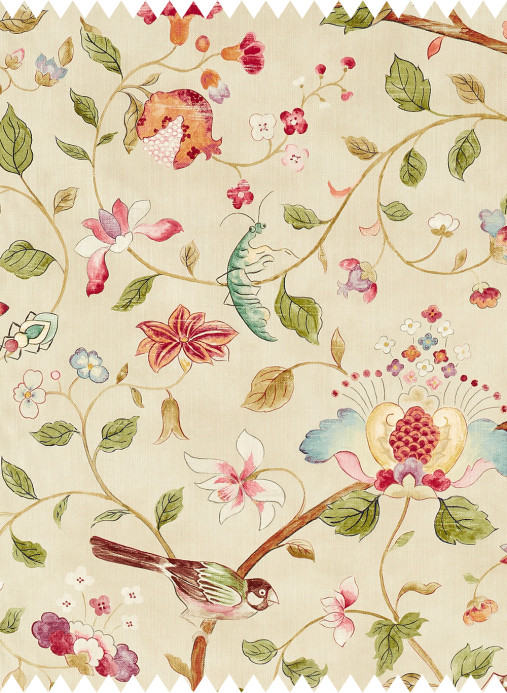 Sanderson Stoff Arils Garden - Olive/ Mulberry