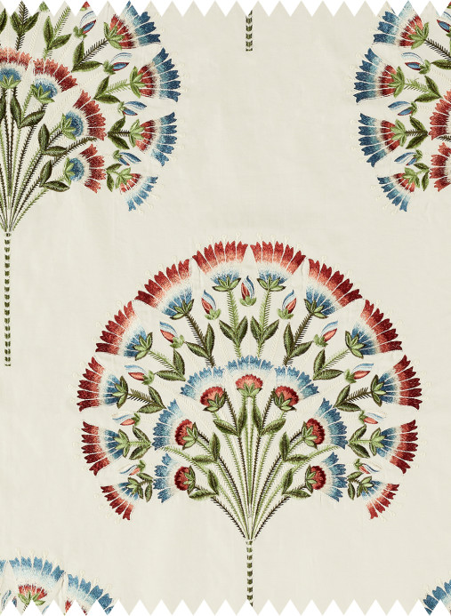 Sanderson Stoff Wild Tulip - Cranberry/ Ivory