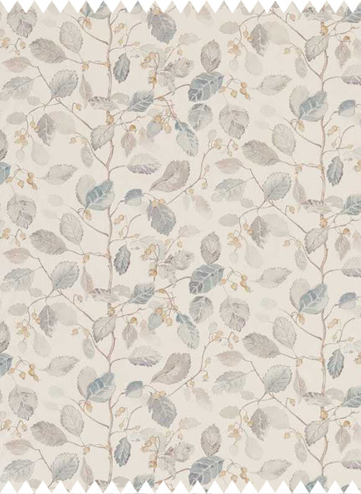 Sanderson Stoff Woodland Berries - Grey/ Silver