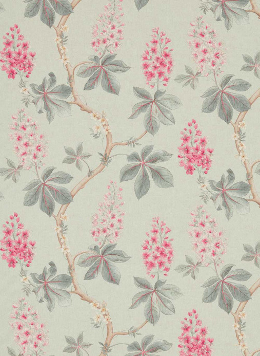 Sanderson Stoff Chestnut Tree - Seaspray/ Peony