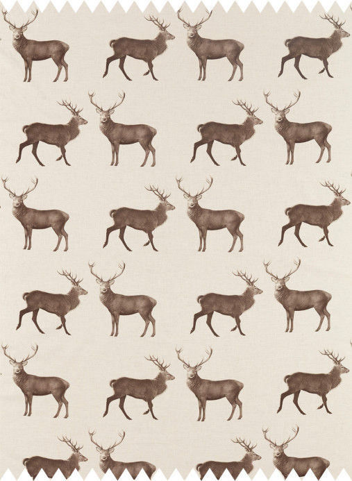 Sanderson Stoff Evesham Deer - Linen/ Chalk