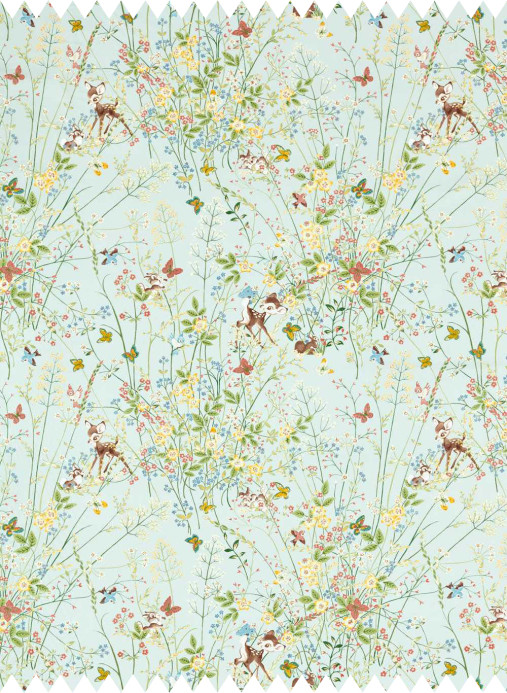 Sanderson Fabric Bambi - Sea Salt