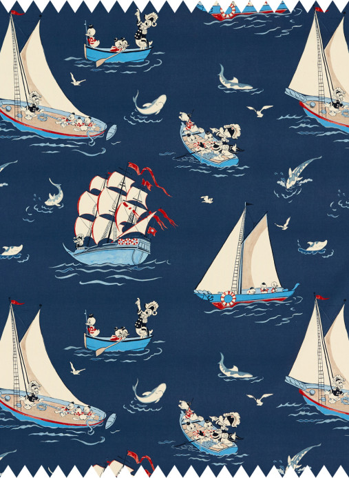 Sanderson Stoff Donald Nautical - Night Fishing