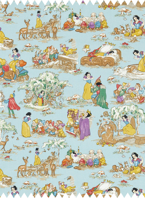 Sanderson Tissu Snow White - Puddle Blue