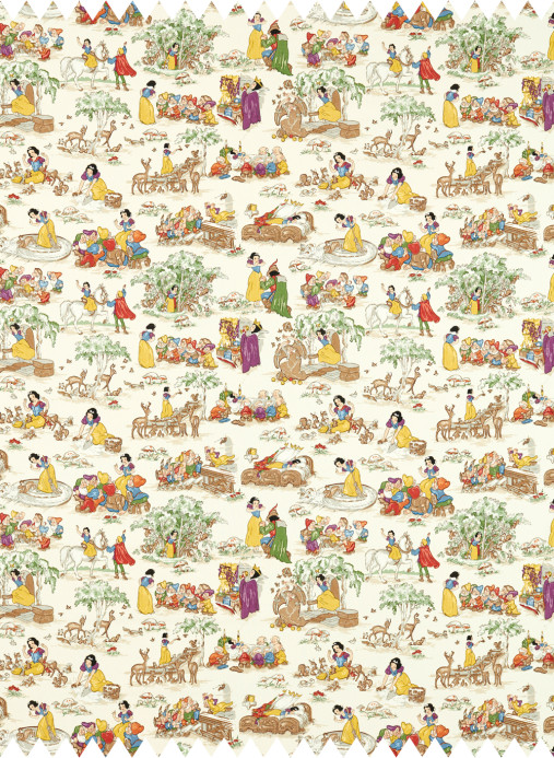 Sanderson Fabric Snow White - Whipped Cream