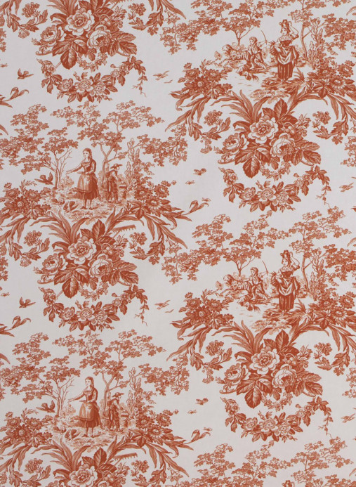 Quenin Fabric Belle Saison - Terracotta