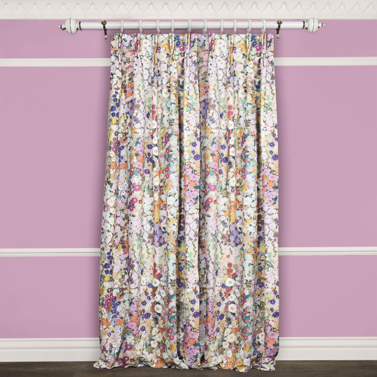 House of Hackney Tessuto Hollyhocks - Cotton Linen - Spring