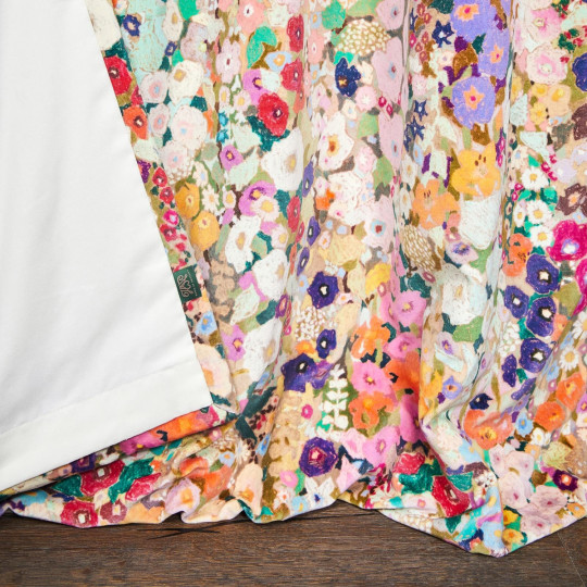 House of Hackney Fabric Hollyhocks - Velvet - Spring