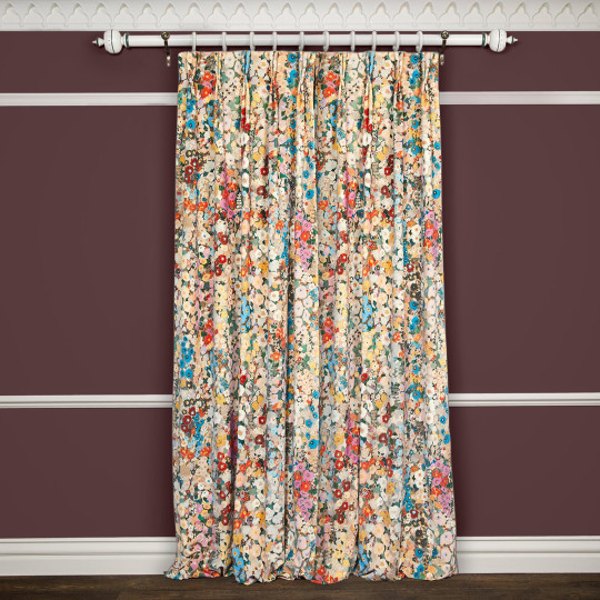 House of Hackney Fabric Hollyhocks - Velvet - Autumn