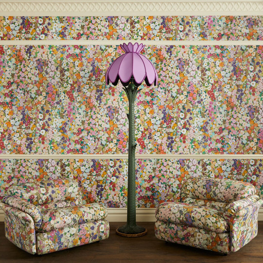 House of Hackney Fabric Hollyhocks