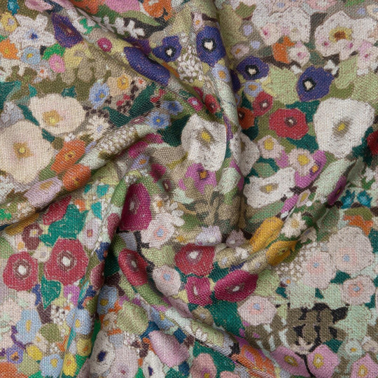 House of Hackney Fabric Hollyhocks - Viscose - Spring