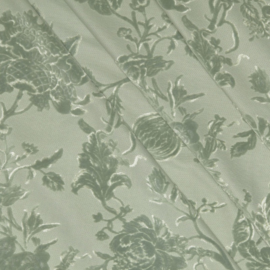 House of Hackney Stoff Artemis - Cut Velvet - Eucalyptus