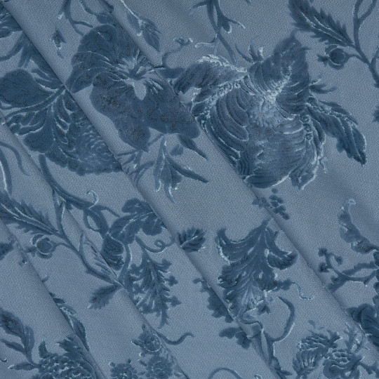 House of Hackney Fabric Artemis - Cut Velvet - Cerulean