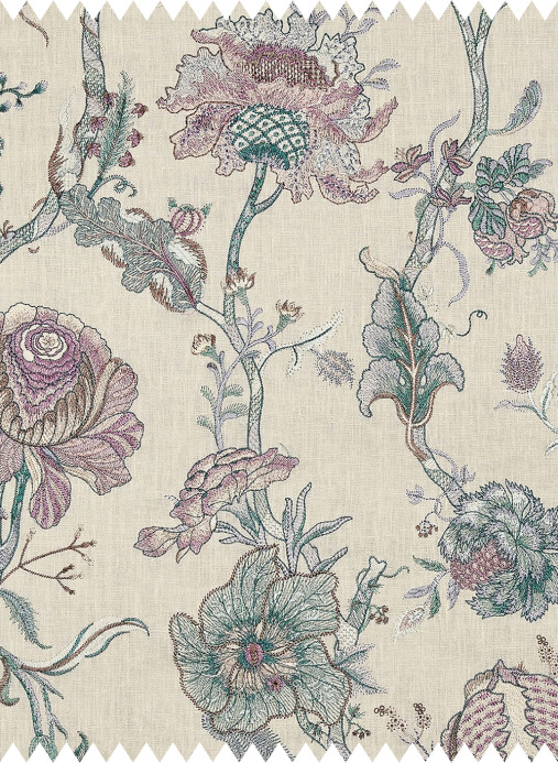 House of Hackney Tessuto Artemis - Embroidered Linen - Alabaster