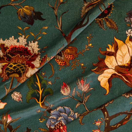 House of Hackney Fabric Artemis - Velvet - Petrol