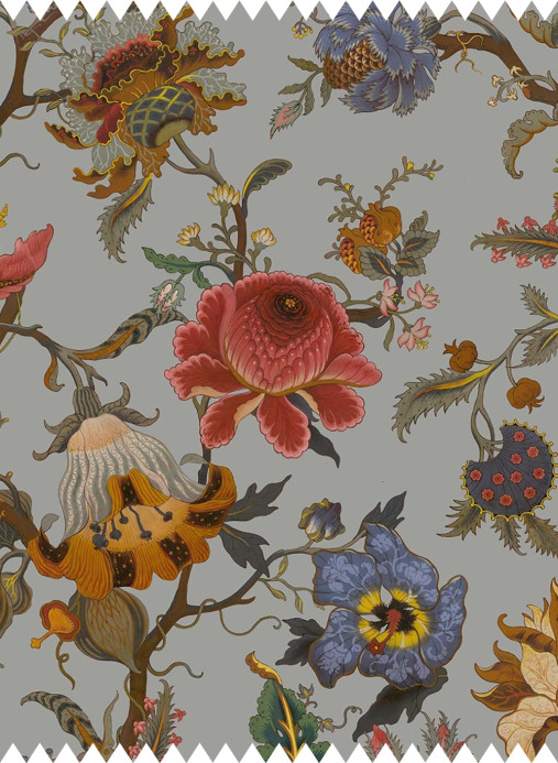 House of Hackney Fabric Artemis - Velvet - Dove Grey