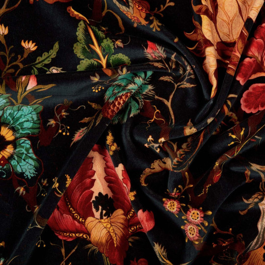 House of Hackney Fabric Artemis - Velvet - Black