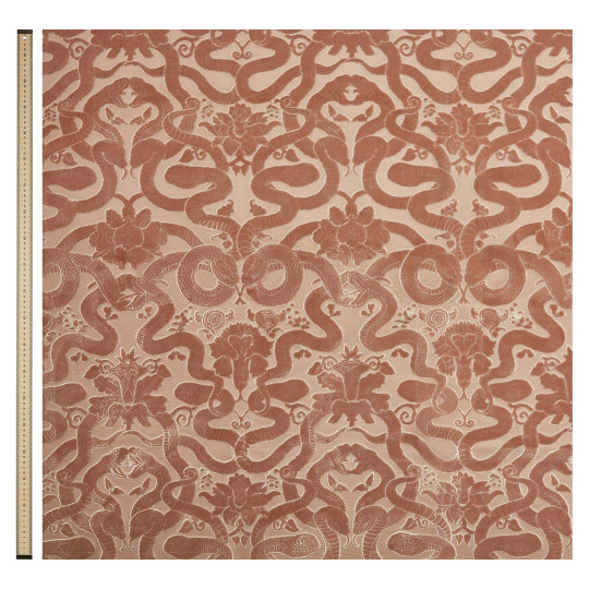 House of Hackney Fabric Anaconda - Cut Velvet - Dusk Pink