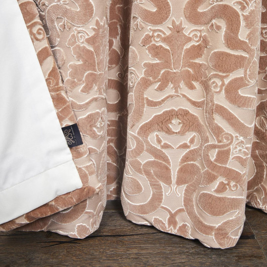 House of Hackney Fabric Anaconda - Cut Velvet - Dusk Pink