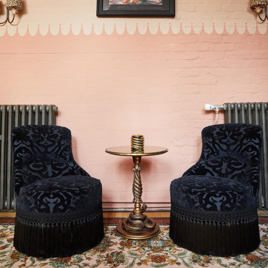 House of Hackney Tissu Anaconda - Cut Velvet - Noir