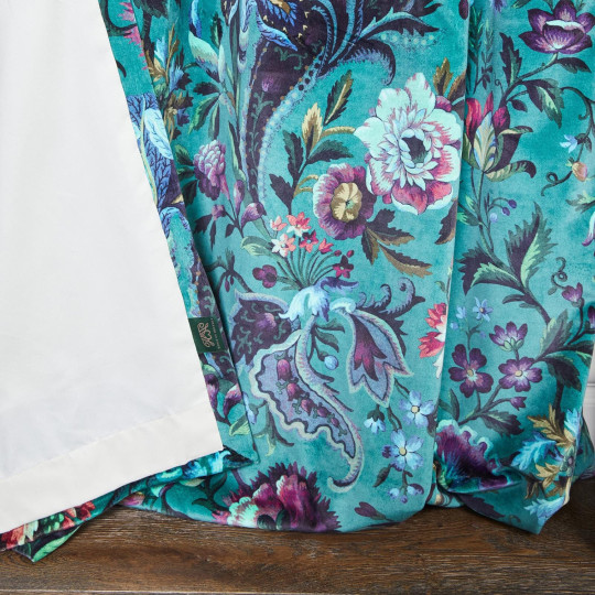 House of Hackney Fabric Florika - Velvet - Petrol