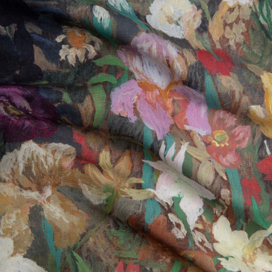 House of Hackney Tessuto Floribunda Magna - Cotton Linen - Zenith