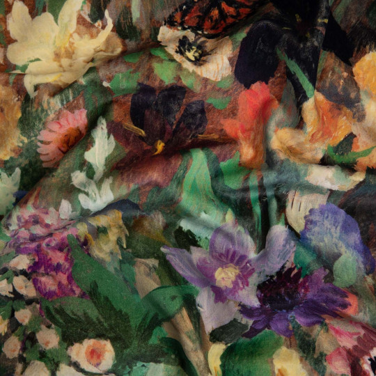 House of Hackney Tissu Floribunda Magna - Velvet - Zenith