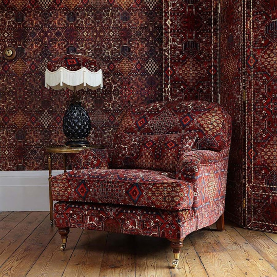 House of Hackney Fabric Mey Meh - Velvet - Sienna