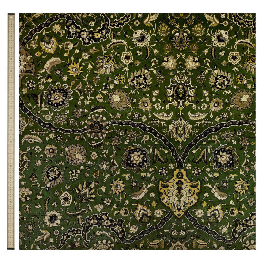 House of Hackney Tissu Zanjan - Velvet - Juniper Green