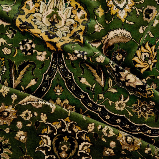 House of Hackney Tissu Zanjan - Velvet - Juniper Green