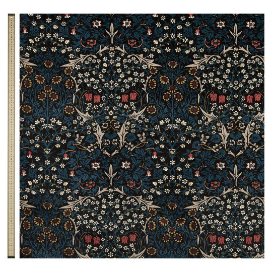 House of Hackney Fabric Blackthorn - Velvet - Teal