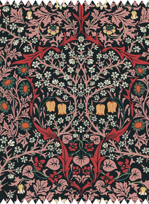 House of Hackney Fabric Blackthorn - Velvet - Tourmaline