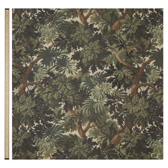 House of Hackney Tessuto Foris - Cotton Linen - Verdure