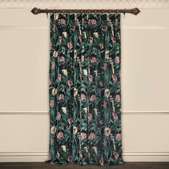 House of Hackney Stoff Paradisa - Velvet - Spruce Green