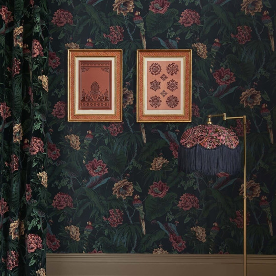 House of Hackney Stoff Paradisa - Velvet - Spruce Green