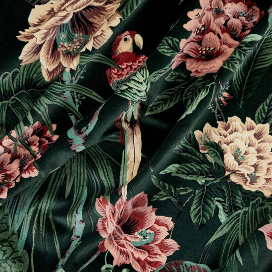 House of Hackney Fabric Paradisa - Velvet - Spruce Green