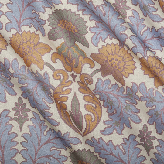 House of Hackney Fabric Emania - Cotton Linen - Azurite