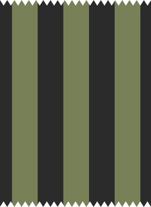 House of Hackney Tessuto Camelot Stripe - Jacquard - Verdigris and Noir