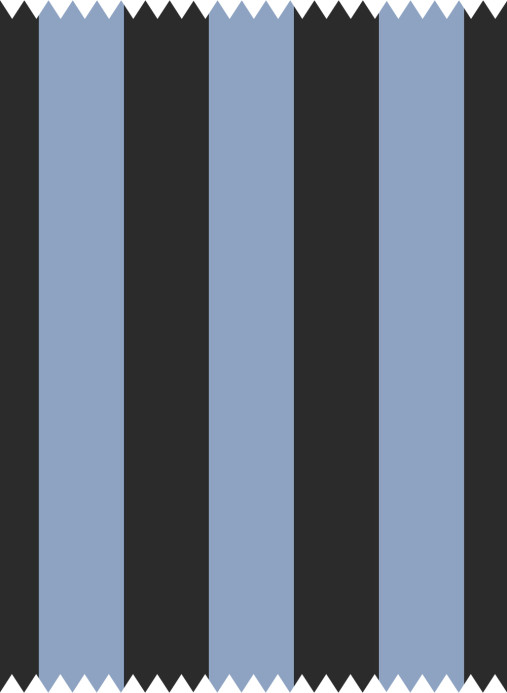 House of Hackney Tissu Camelot Stripe - Jacquard - Sky and Noir