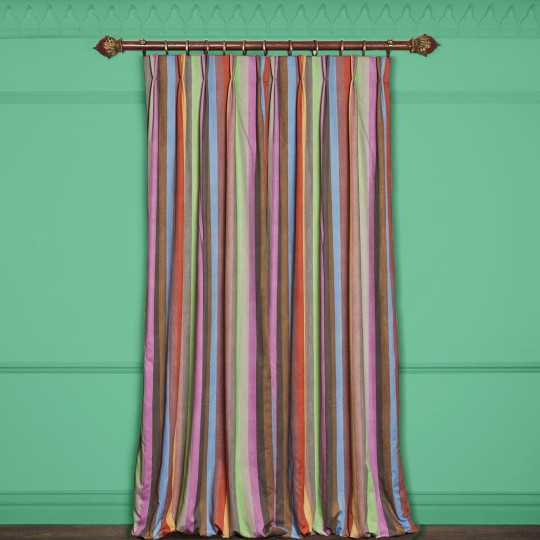 House of Hackney Stoff Iridis Stripe - Cotton Satin - Prism