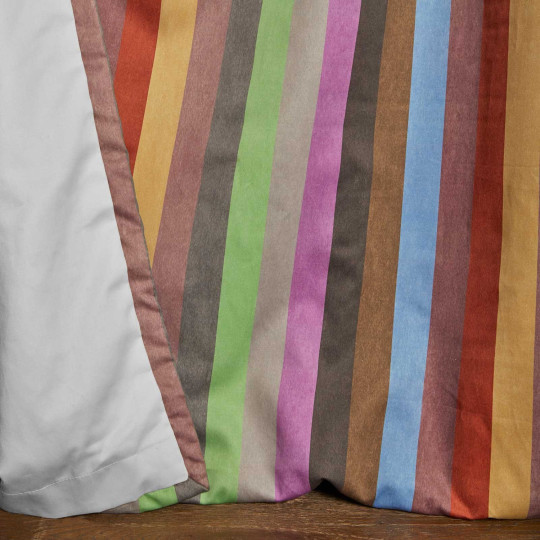 House of Hackney Fabric Iridis Stripe - Cotton Satin - Prism