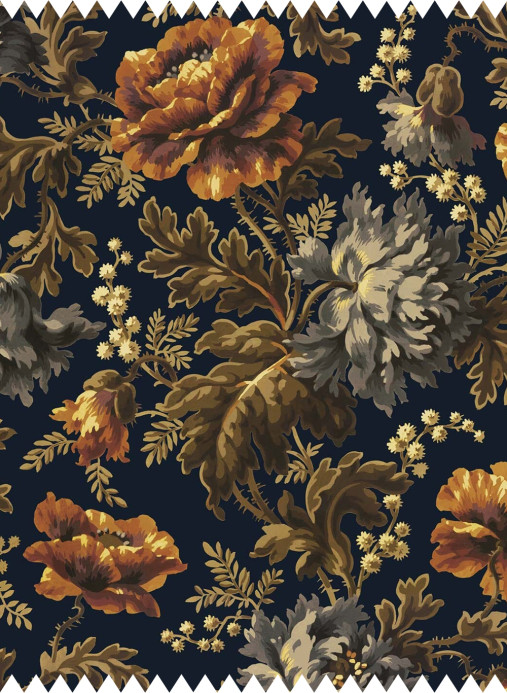 House of Hackney Tissu Opia - Velvet - Midnight