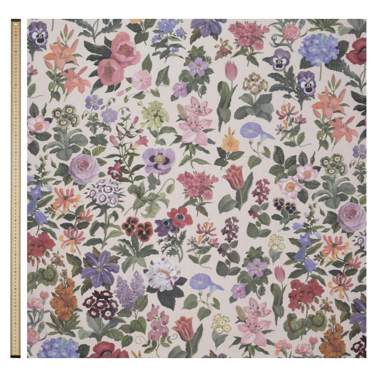 House of Hackney Fabric Florialia - Cotton Linen - Ecru