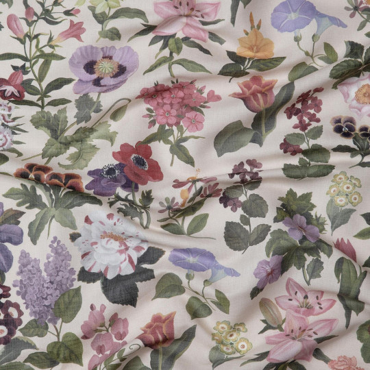 House of Hackney Stoff Florialia - Cotton Linen - Ecru