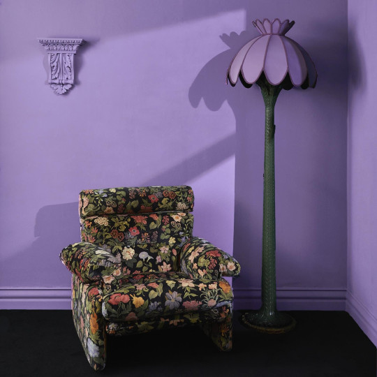 House of Hackney Fabric Florialia - Velvet - Noir