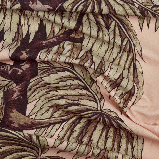 House of Hackney Fabric Babylon - Cotton Linen - Blush/ Willow