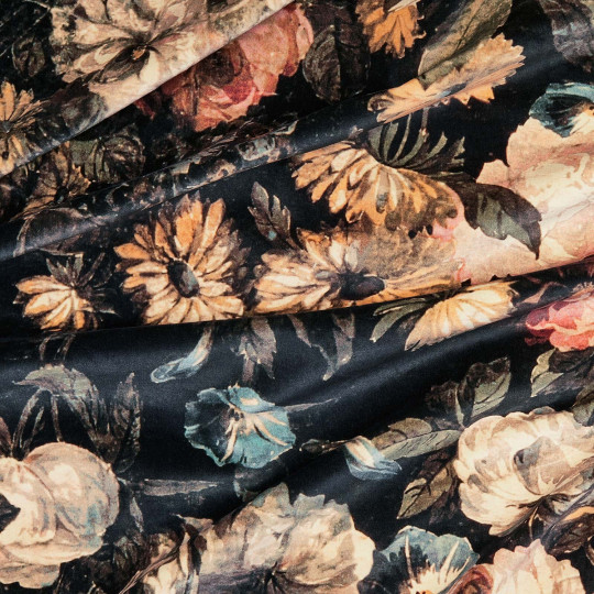 House of Hackney Tissu Midnight Garden - Velvet - Multi