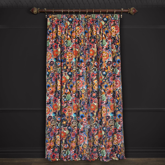 House of Hackney Fabric Nanjizal - Velvet - Liquorice